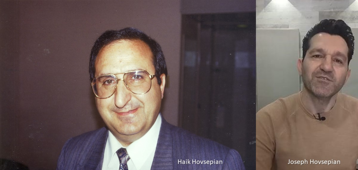 Iraanse filmmaker Joseph Hovsepian en zijn in 1994 vermoordde vader Haik Hovsepian