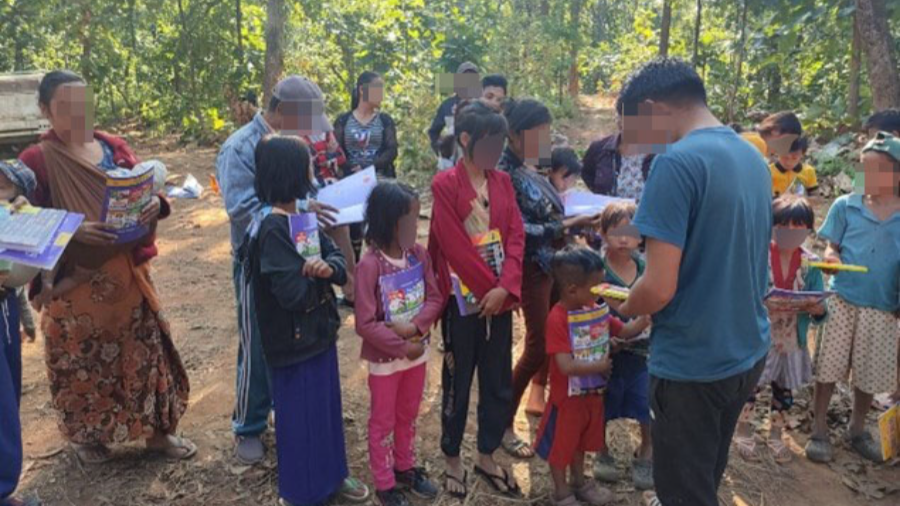 Kinderen in Myanmar