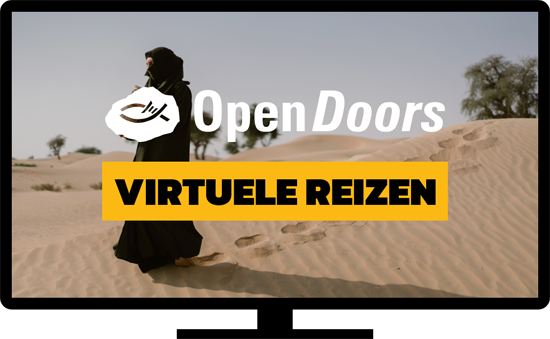 Virtuele reizen TV-scherm