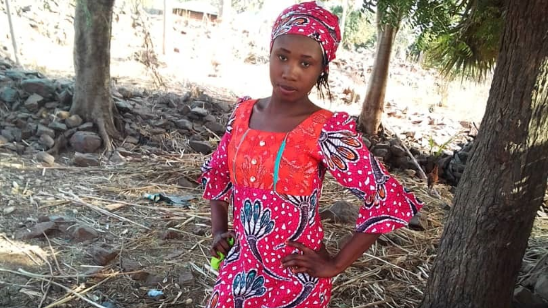 Leah Sharibu als 14-jarig meisje (in 2018).