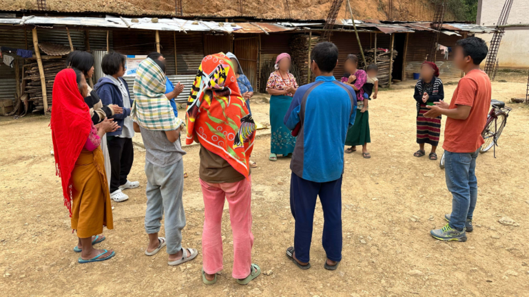 Zingende christenen in Manipur