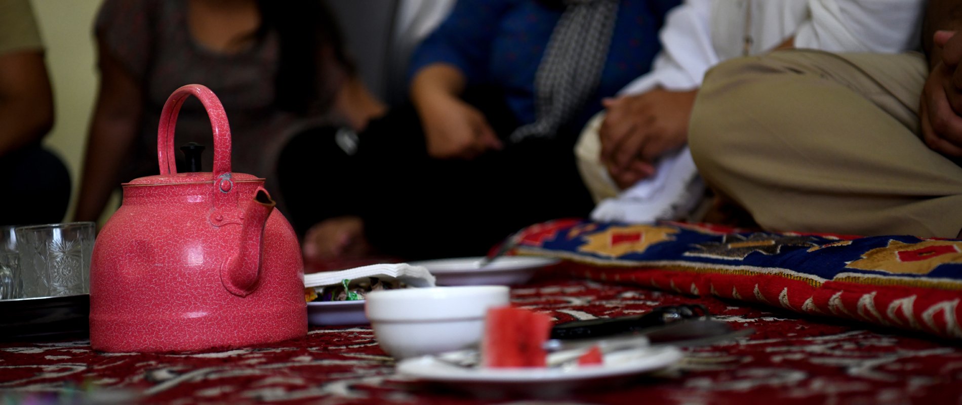 Groep christelijke vluchtelingen uit Afghanistan