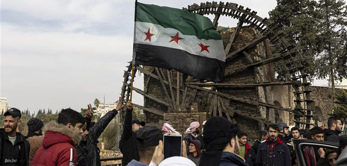 Syrische rebellen in Hama