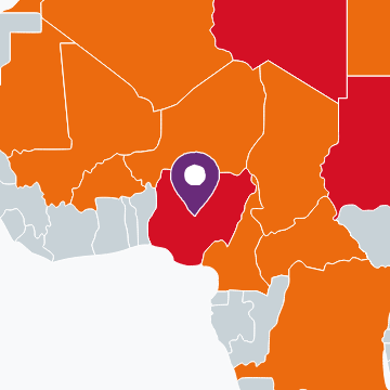 Kaart van Nigeria