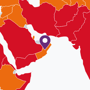 Kaart van Oman
