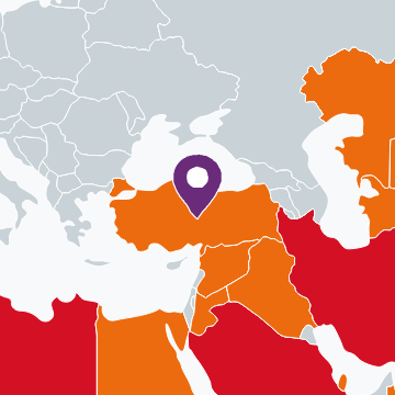 Kaart van Turkije
