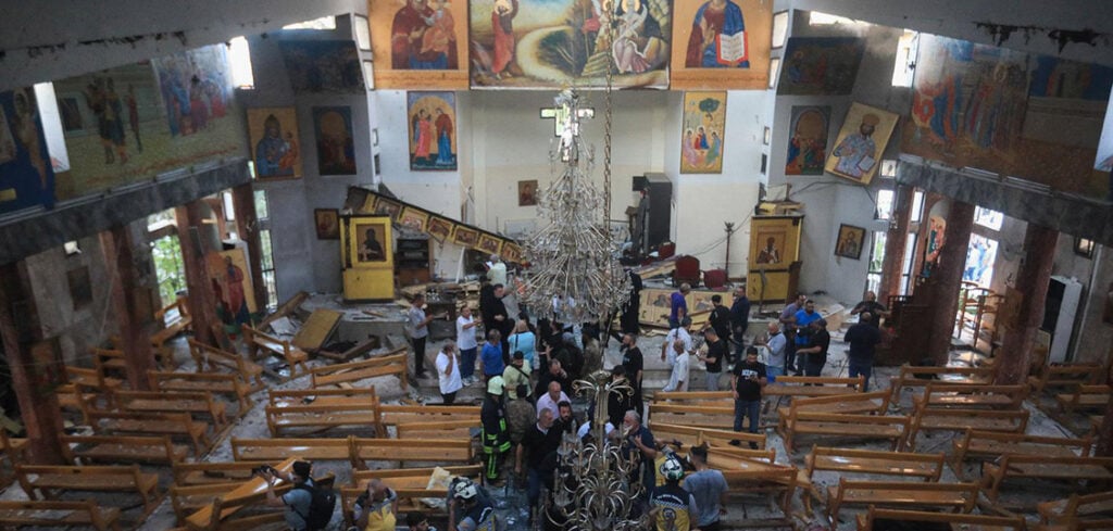 Terreuraanslag kerk keiharde klap voor christenen in Syrië - Foto: AFP