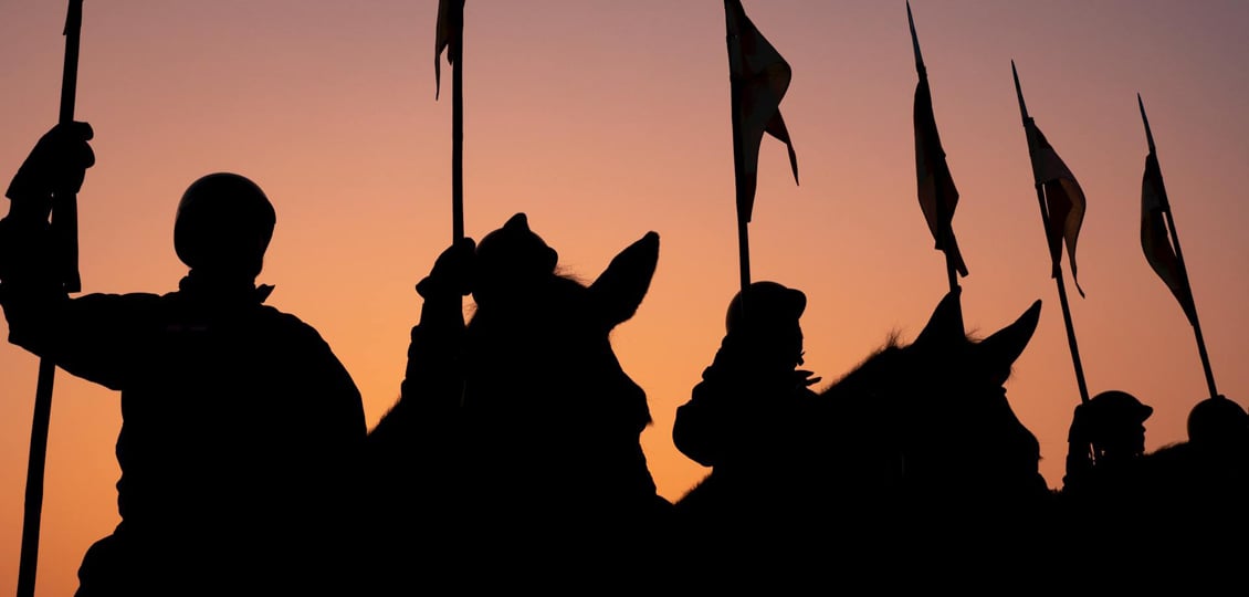 Beeld uit een parade in India