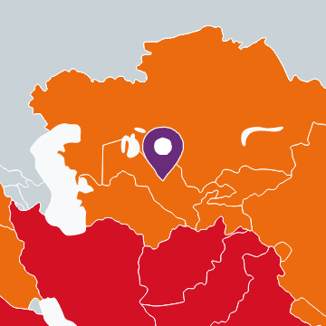 Kaart van Oezbekistan