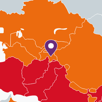 Kaart van Tadzjikistan