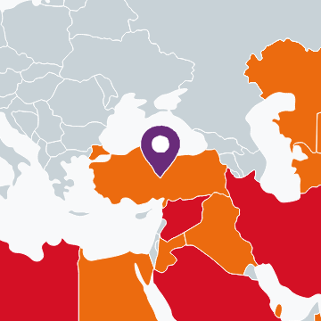Kaart van Turkije