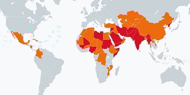 Landkaart Ranglijst lite 2026