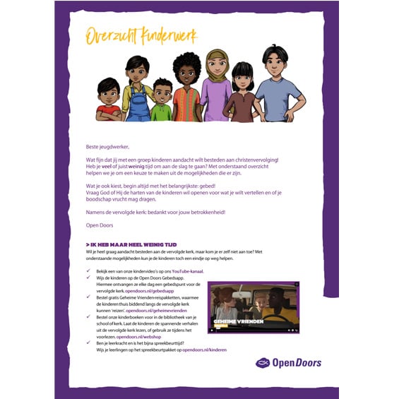 Overzicht kinderwerk 2026